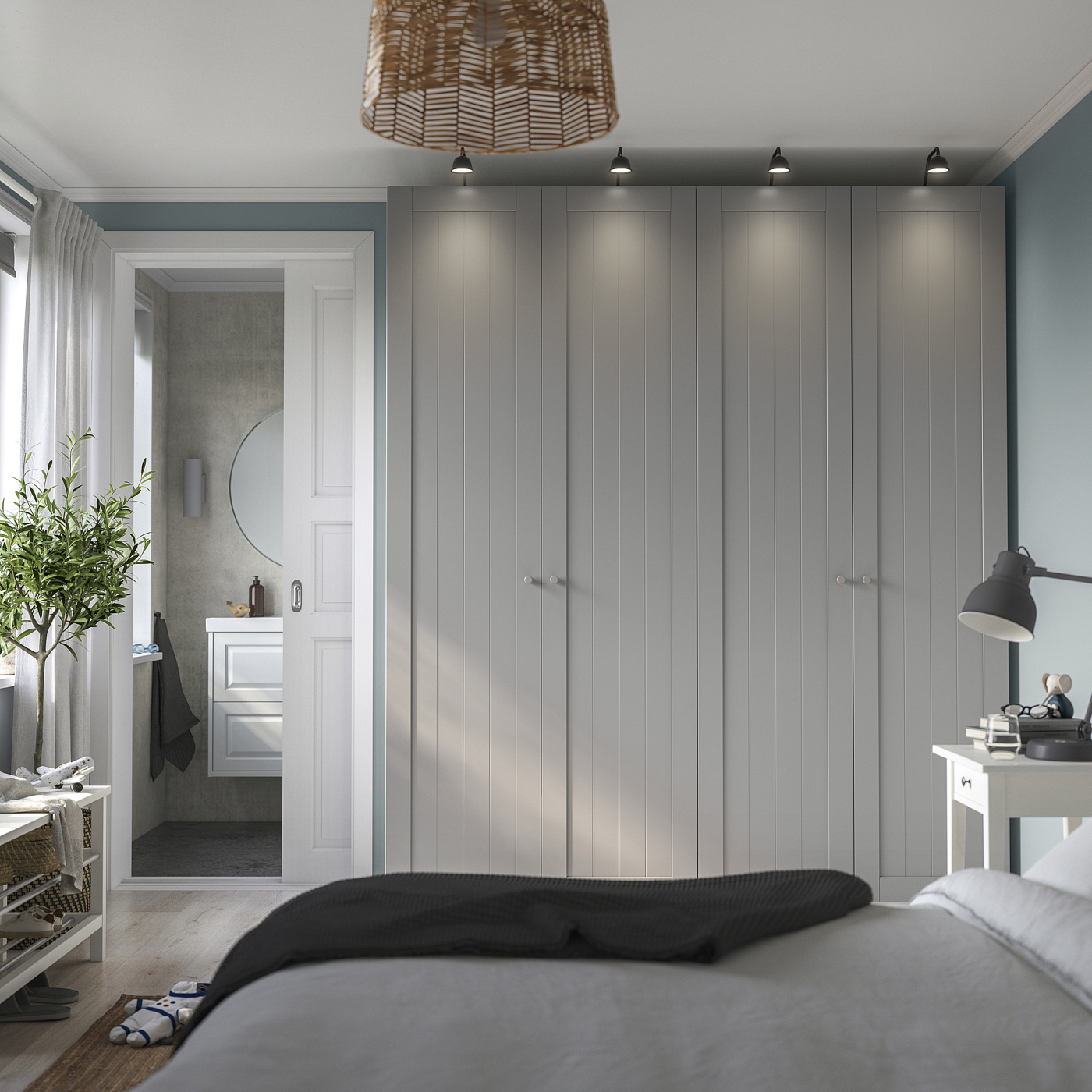 IKEA HÄGGEBY ヘッゲビー 60×60cm 扉 4点 GULLABERG door with hinges grey - IKEA