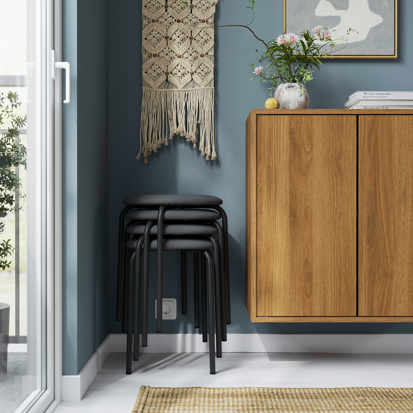 GULTARP stool anthracite/Remmarn anthracite - IKEA