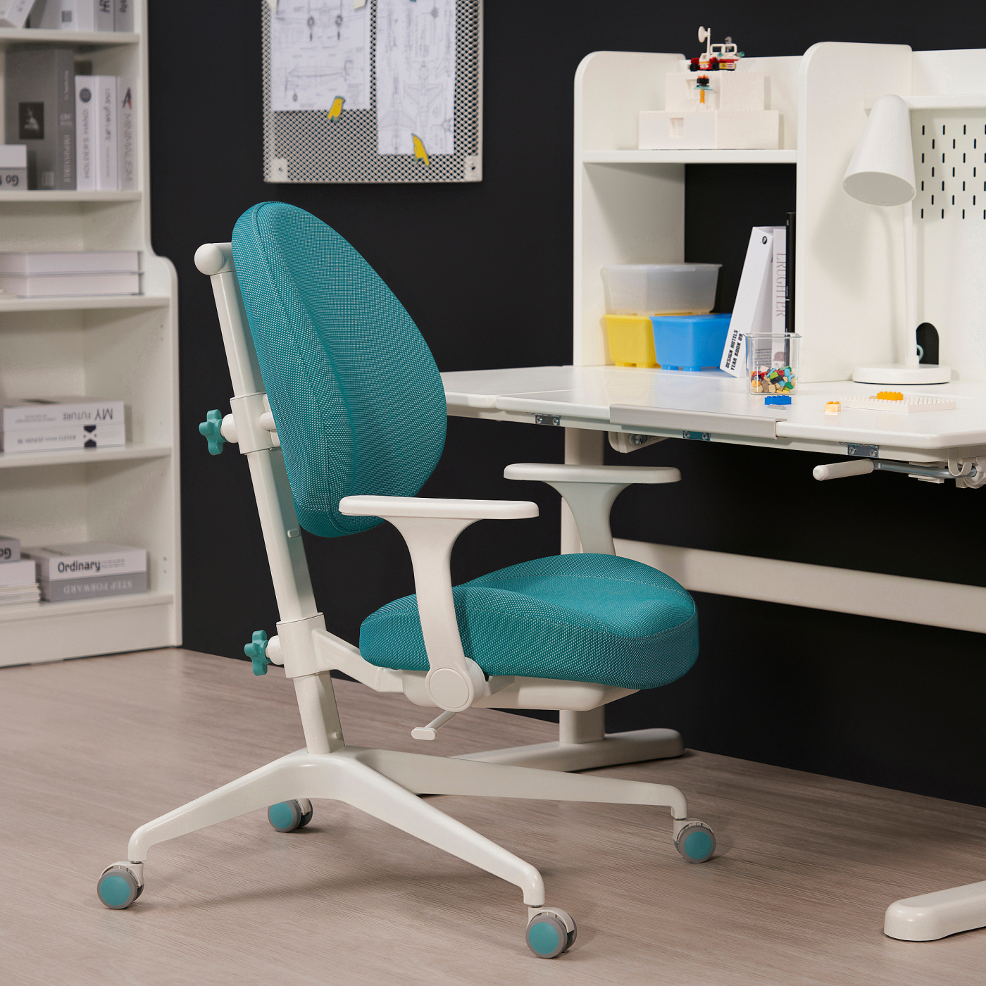 GUNRIK children's desk chair turquoise - IKEA