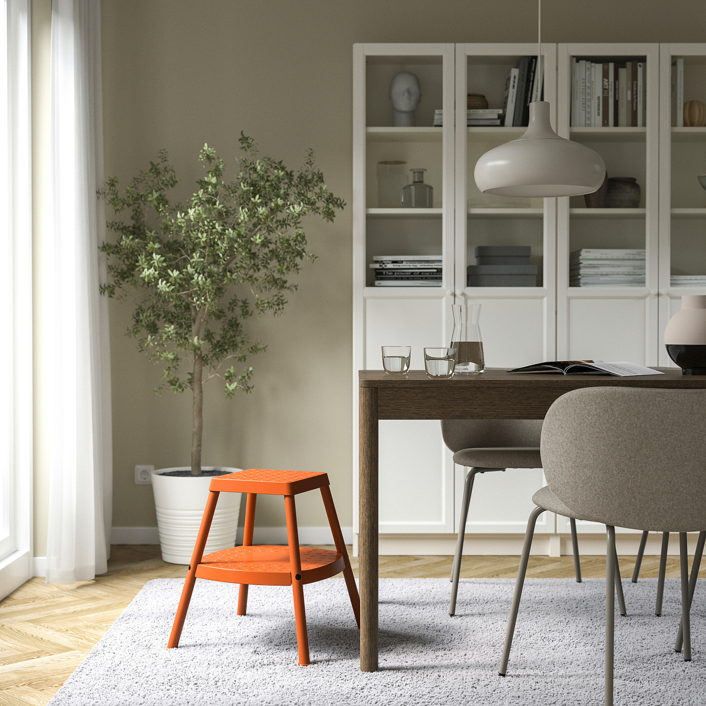 HADDARP step stool 4-way orange - IKEA
