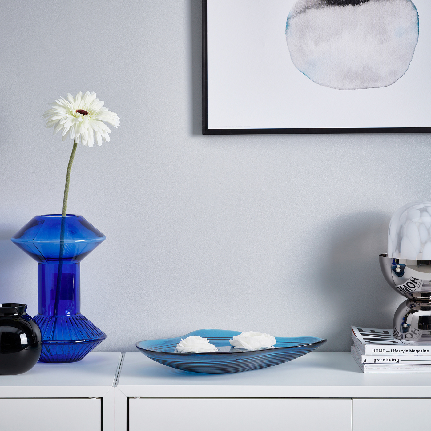 HÄCKPOPPEL decorative bowl blue - IKEA