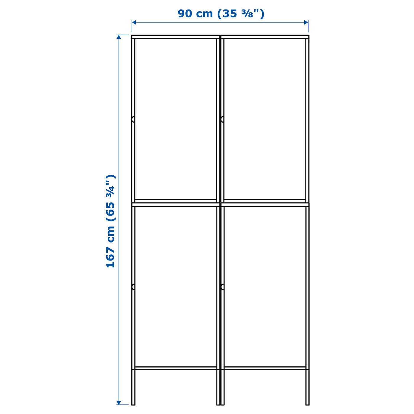 HÄLLAN storage combination with doors white - IKEA