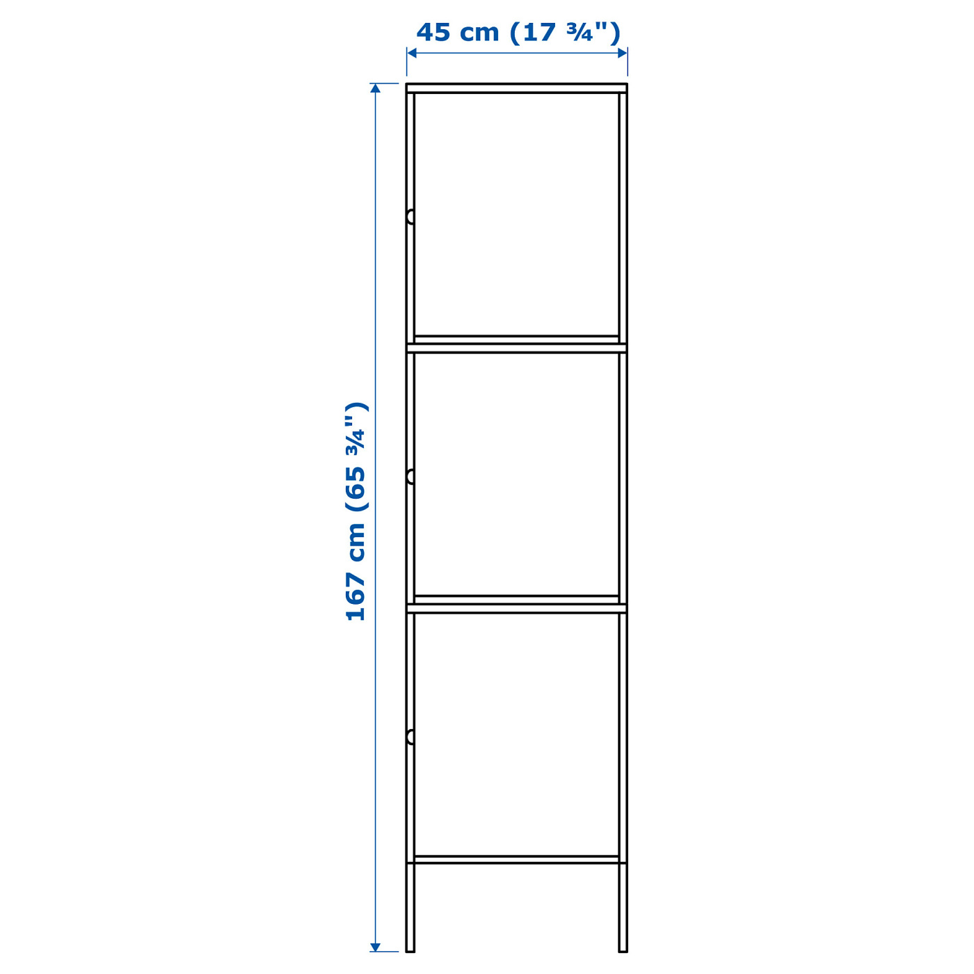 HÄLLAN storage combination with doors white - IKEA