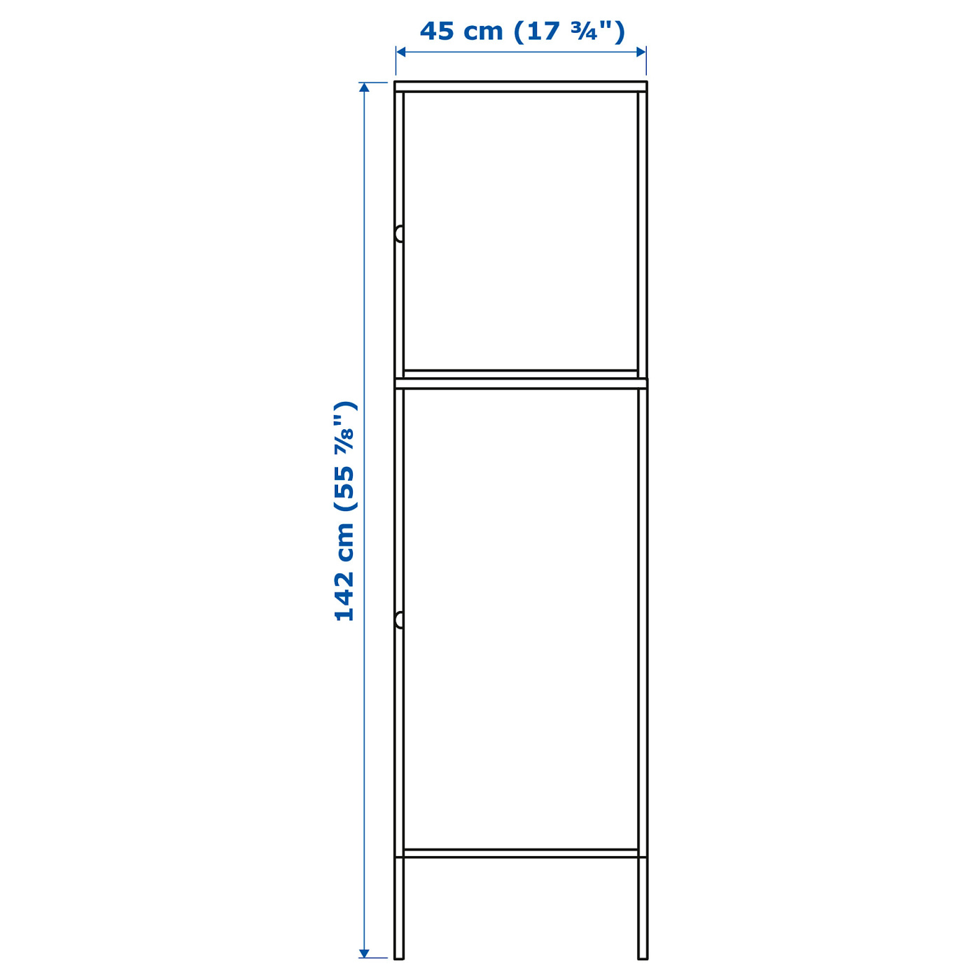 HÄLLAN storage combination with doors white - IKEA