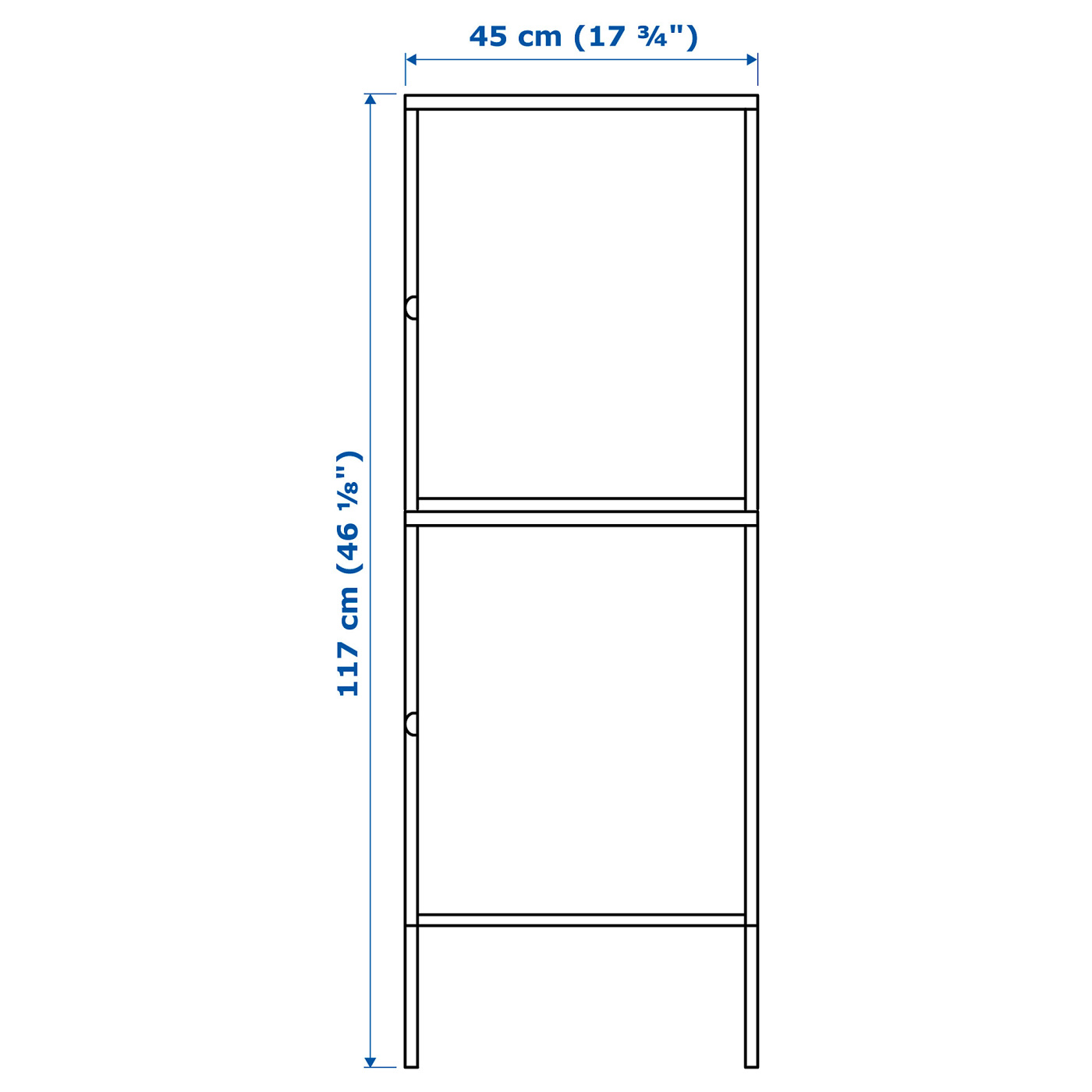 HÄLLAN storage combination with doors white - IKEA