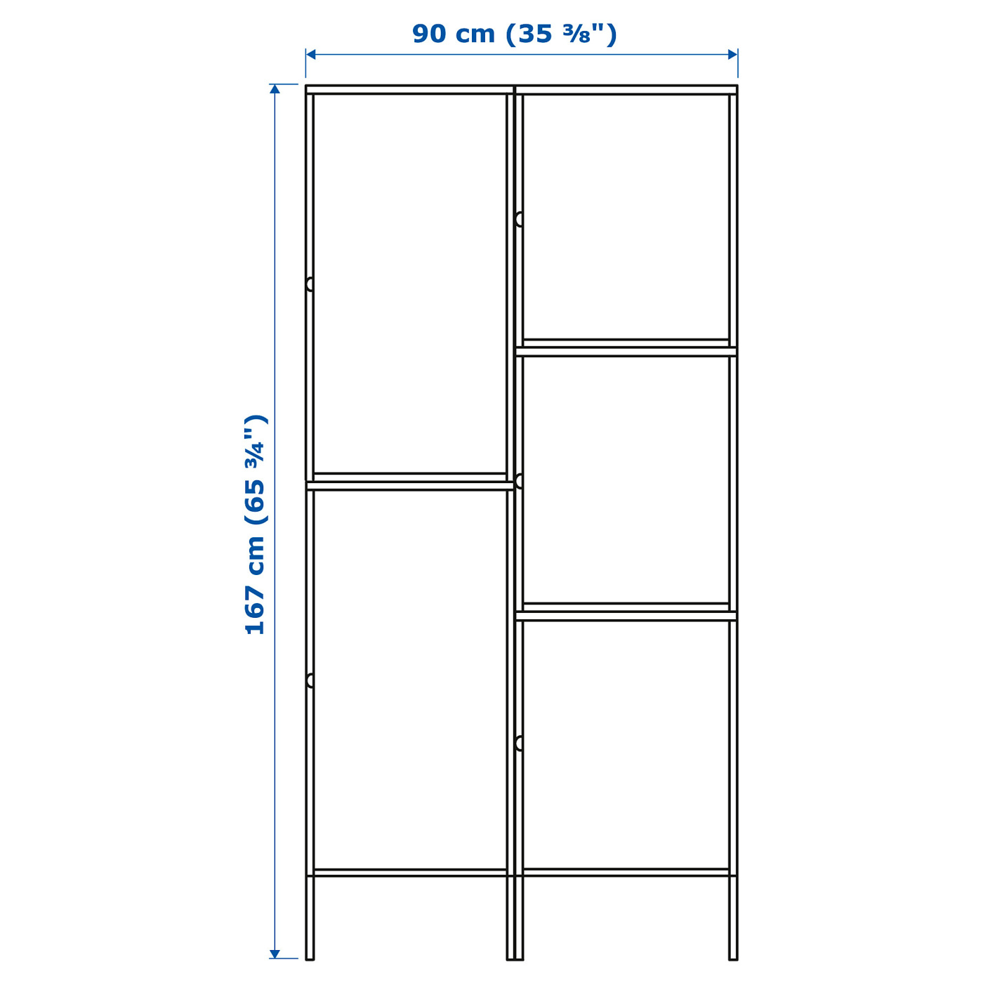 HÄLLAN storage combination with doors white - IKEA