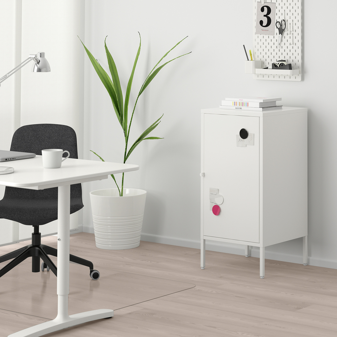 HÄLLAN storage combination with doors white - IKEA