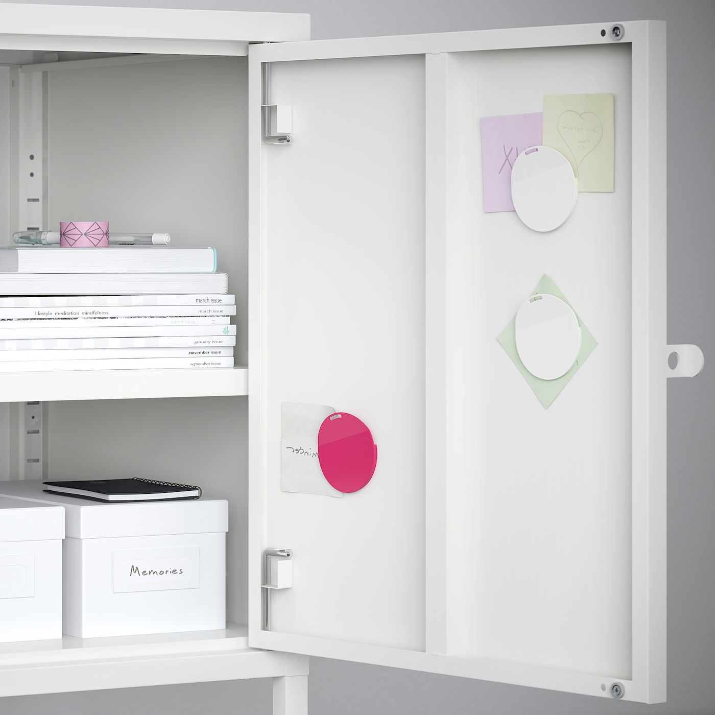 HÄLLAN storage combination with doors white - IKEA