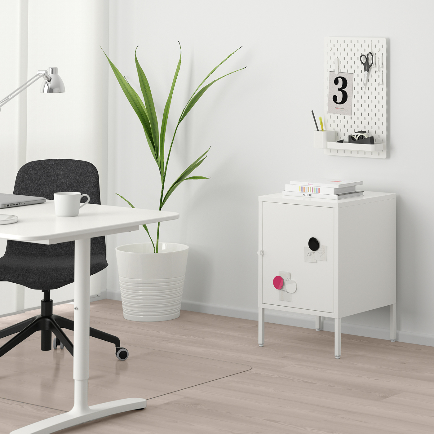 HÄLLAN storage combination with doors white - IKEA