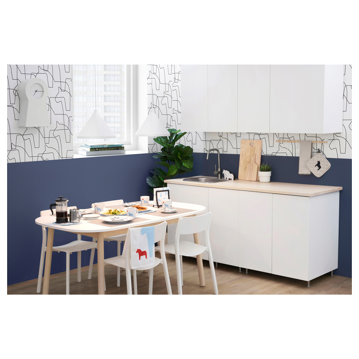 HÄSTHAGE tea towel blue - IKEA