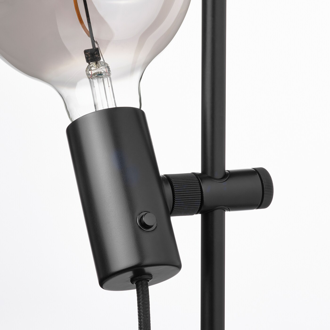 镭射黑 醉花阴 4cm×5m 100cm/loop HÅRSLINGA floor lamp black - IKEA