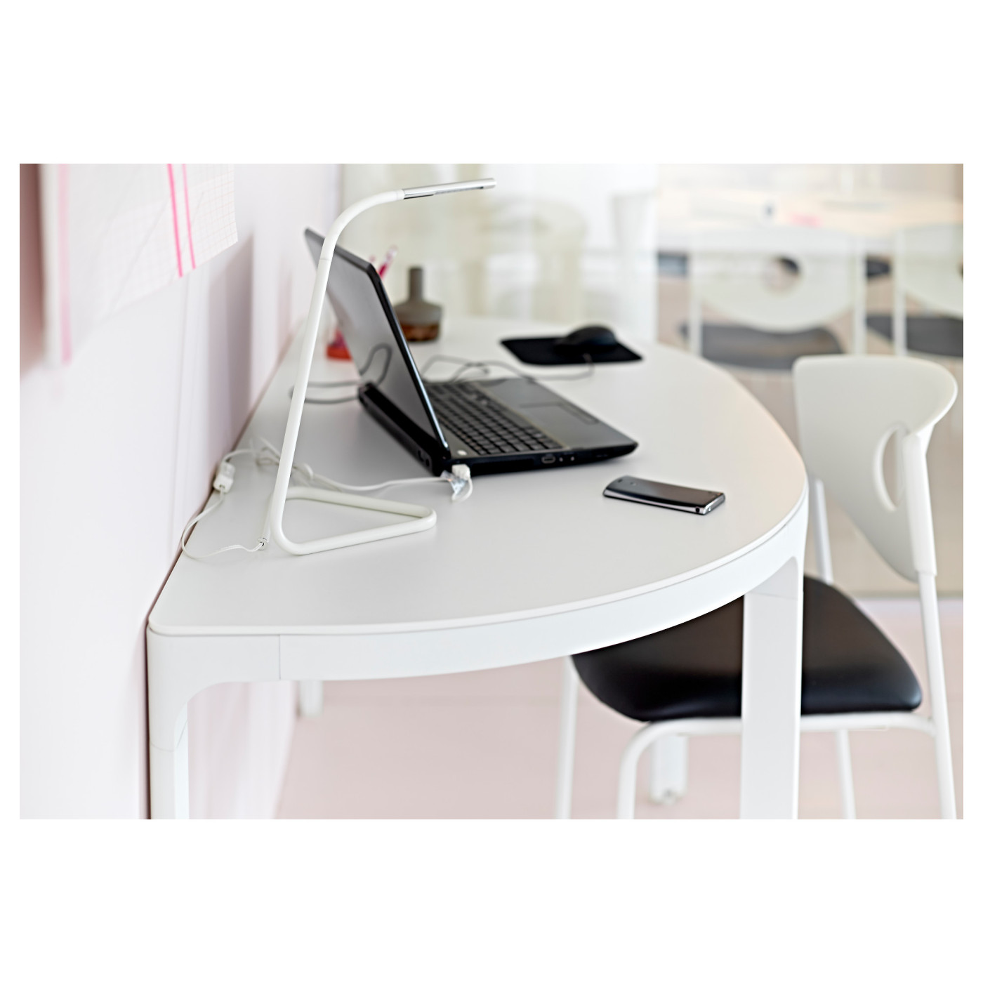 HÅRTE LED work lamp white/silver-colour - IKEA