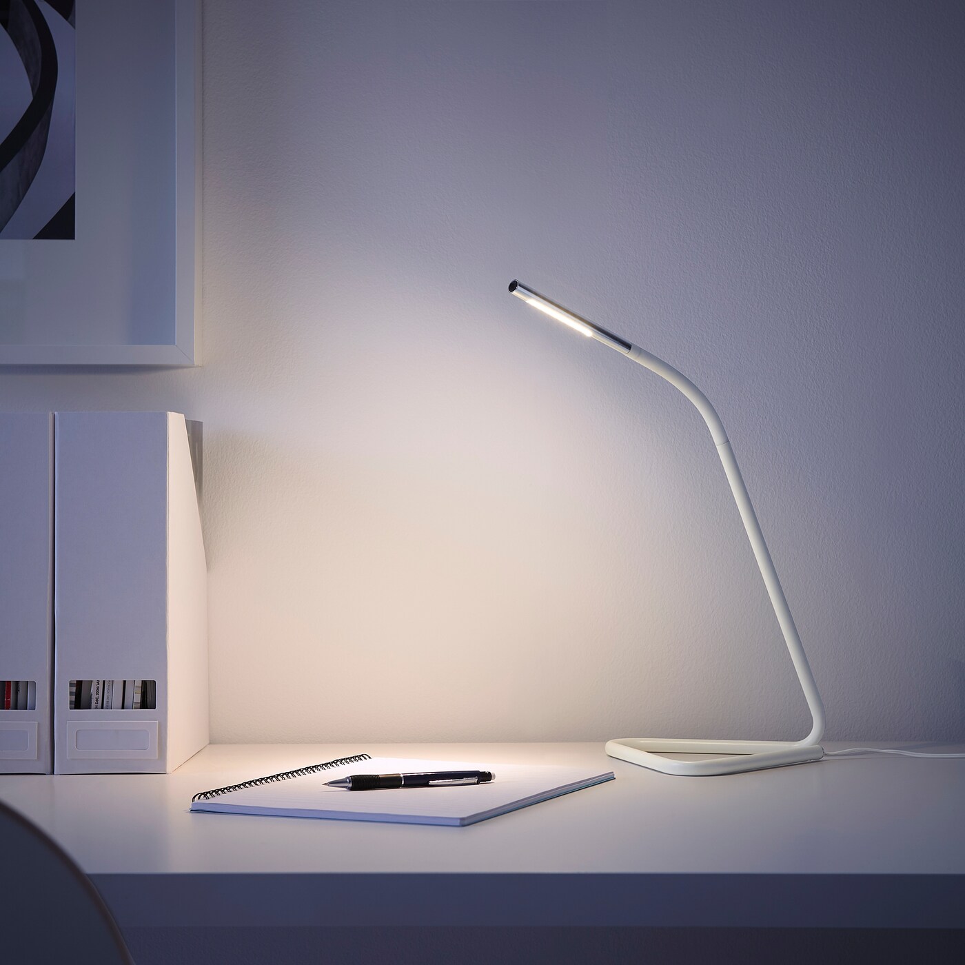 HÅRTE LED work lamp white/silver-colour - IKEA