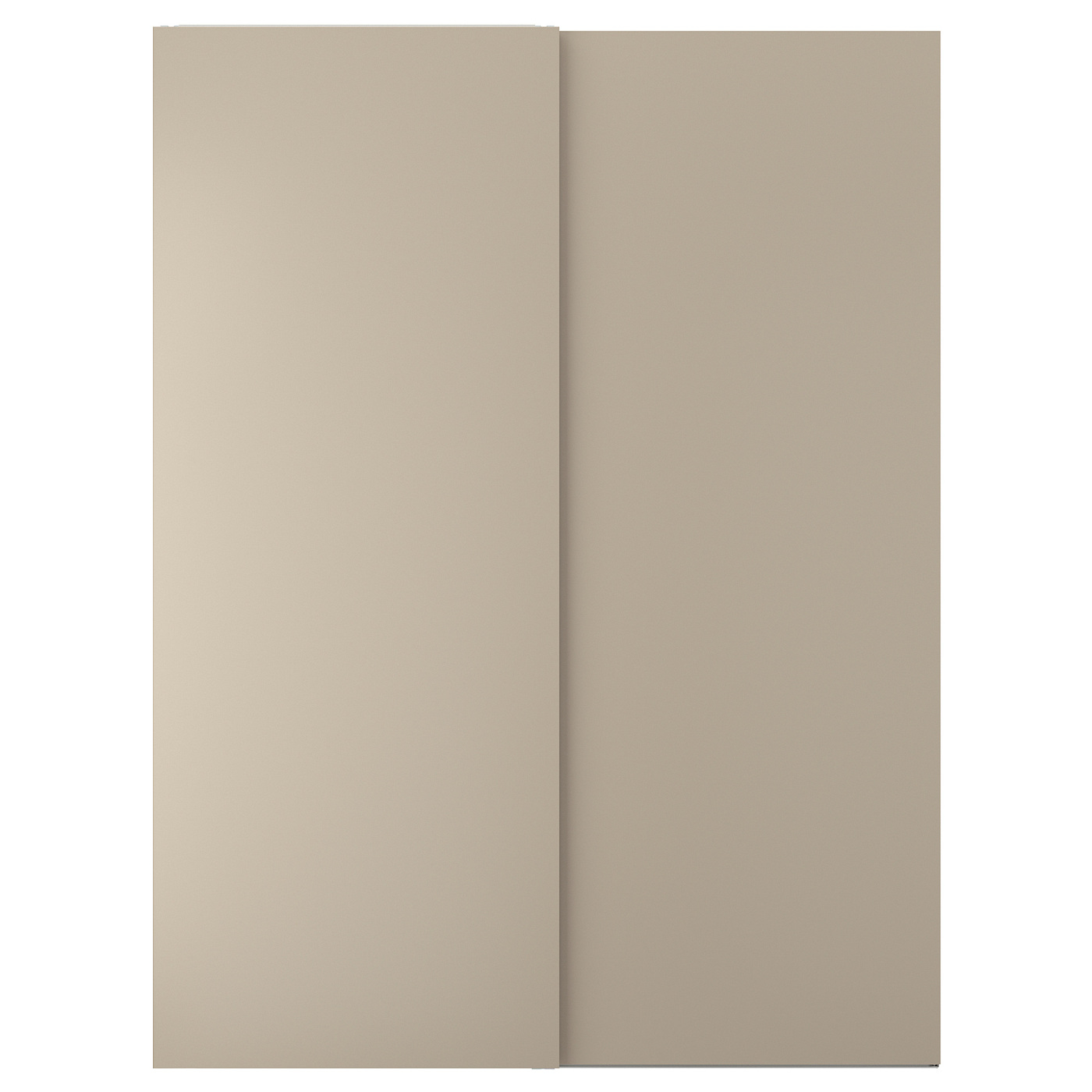 HASVIK pair of sliding doors grey-beige - IKEA