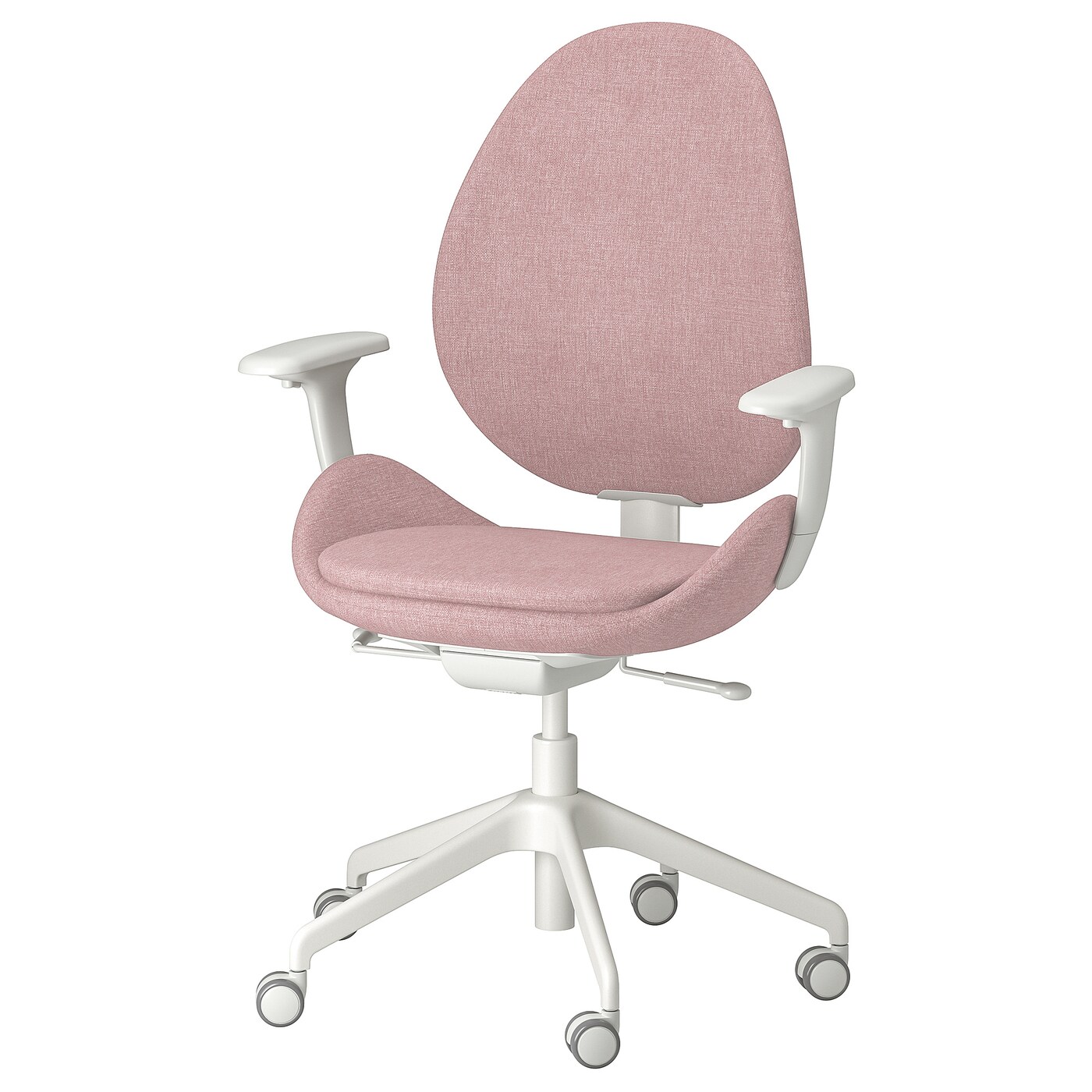イケア ハッテフィェル HATTEFJÄLL office chair with armrests, Gunnared dark gray