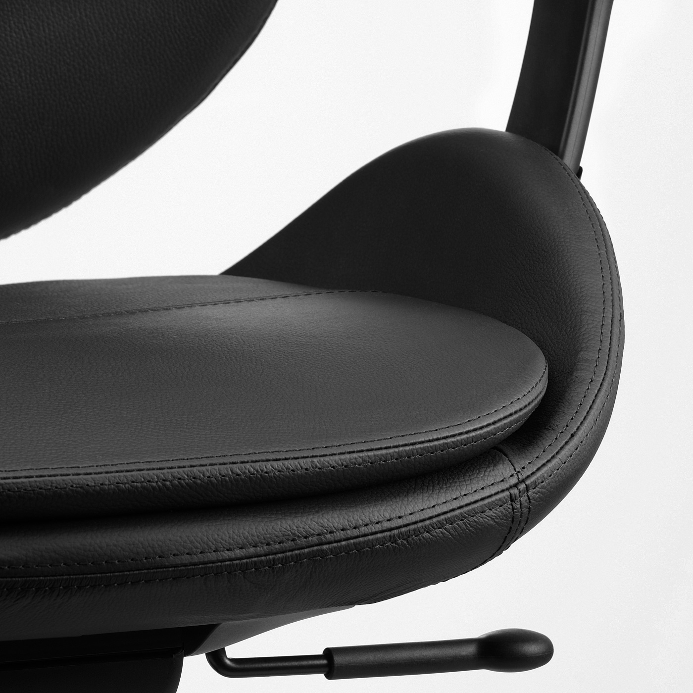 HATTEFJÄLL office chair with armrests Smidig black - IKEA