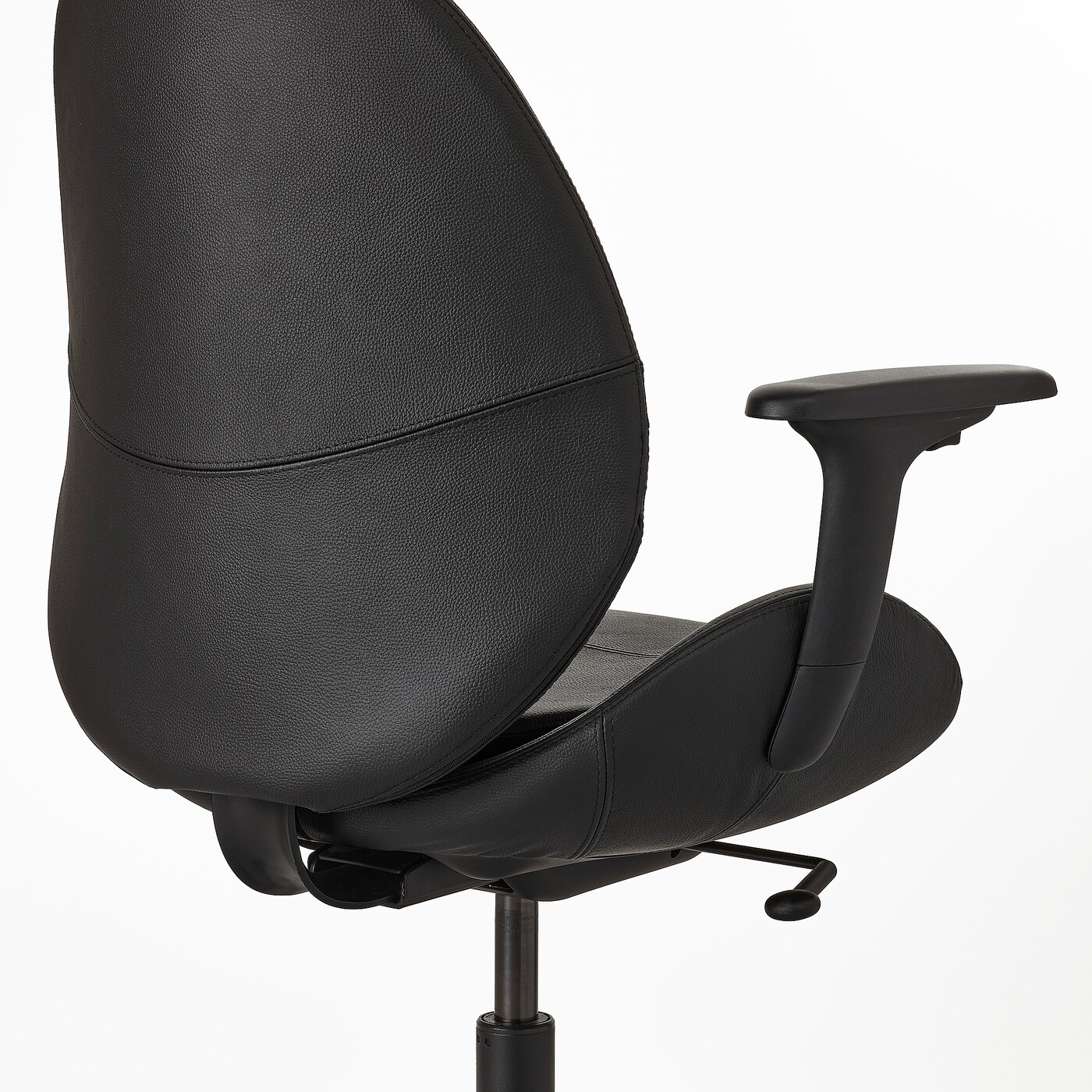HATTEFJÄLL office chair with armrests Smidig black - IKEA