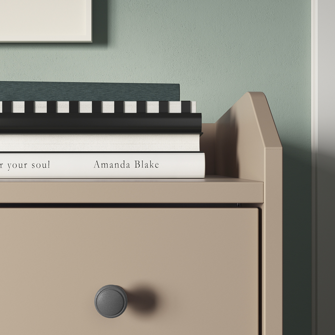 HAUGA chest of 3 drawers beige - IKEA