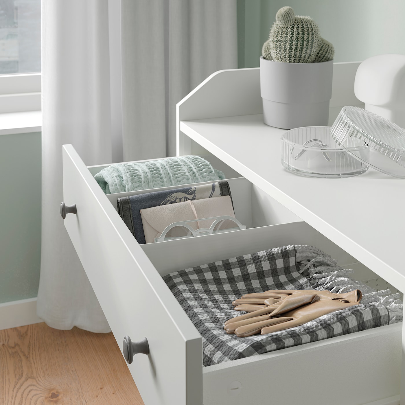 HAUGA chest of 6 drawers white - IKEA