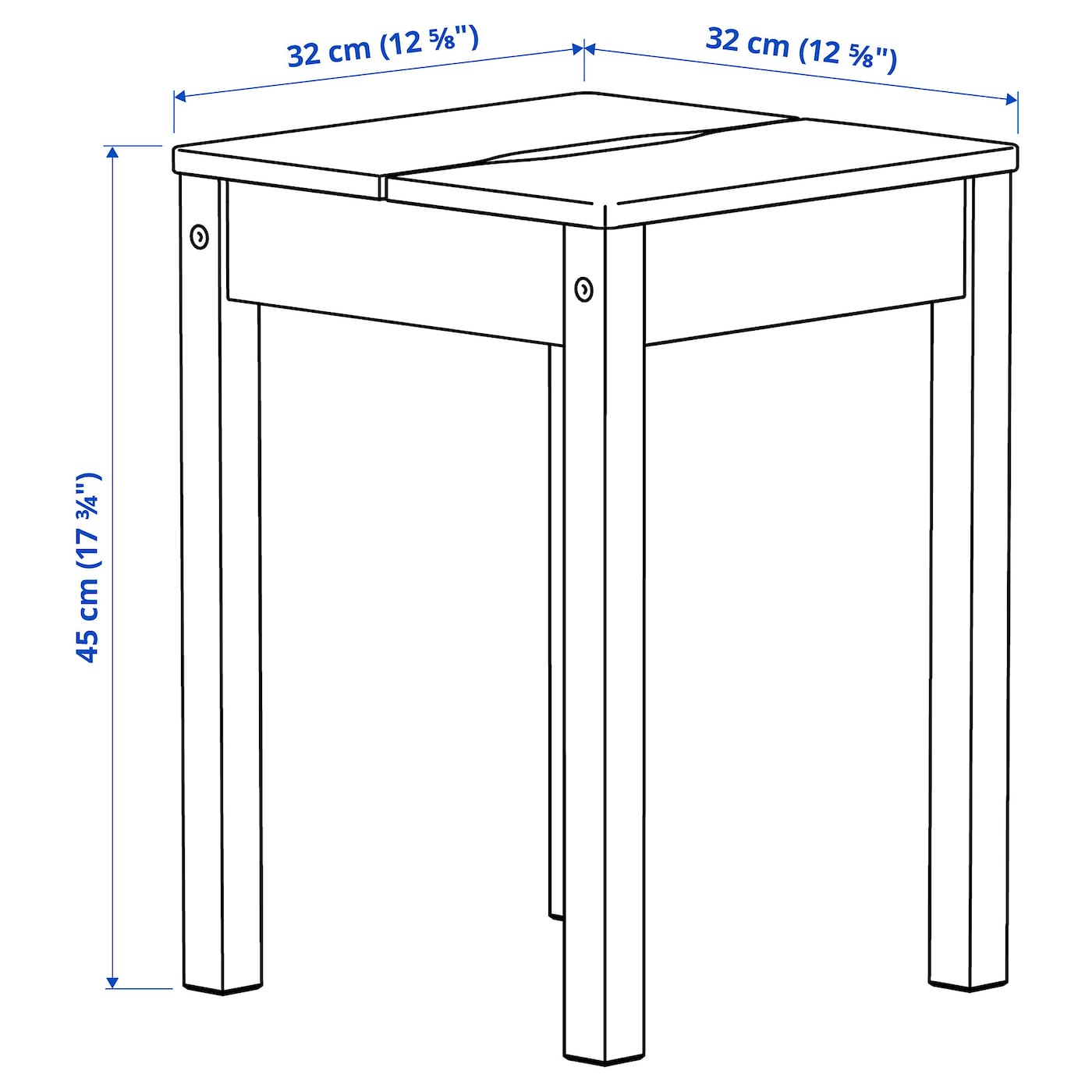 HAUGA / HAUGA table and 2 stools grey/grey - IKEA