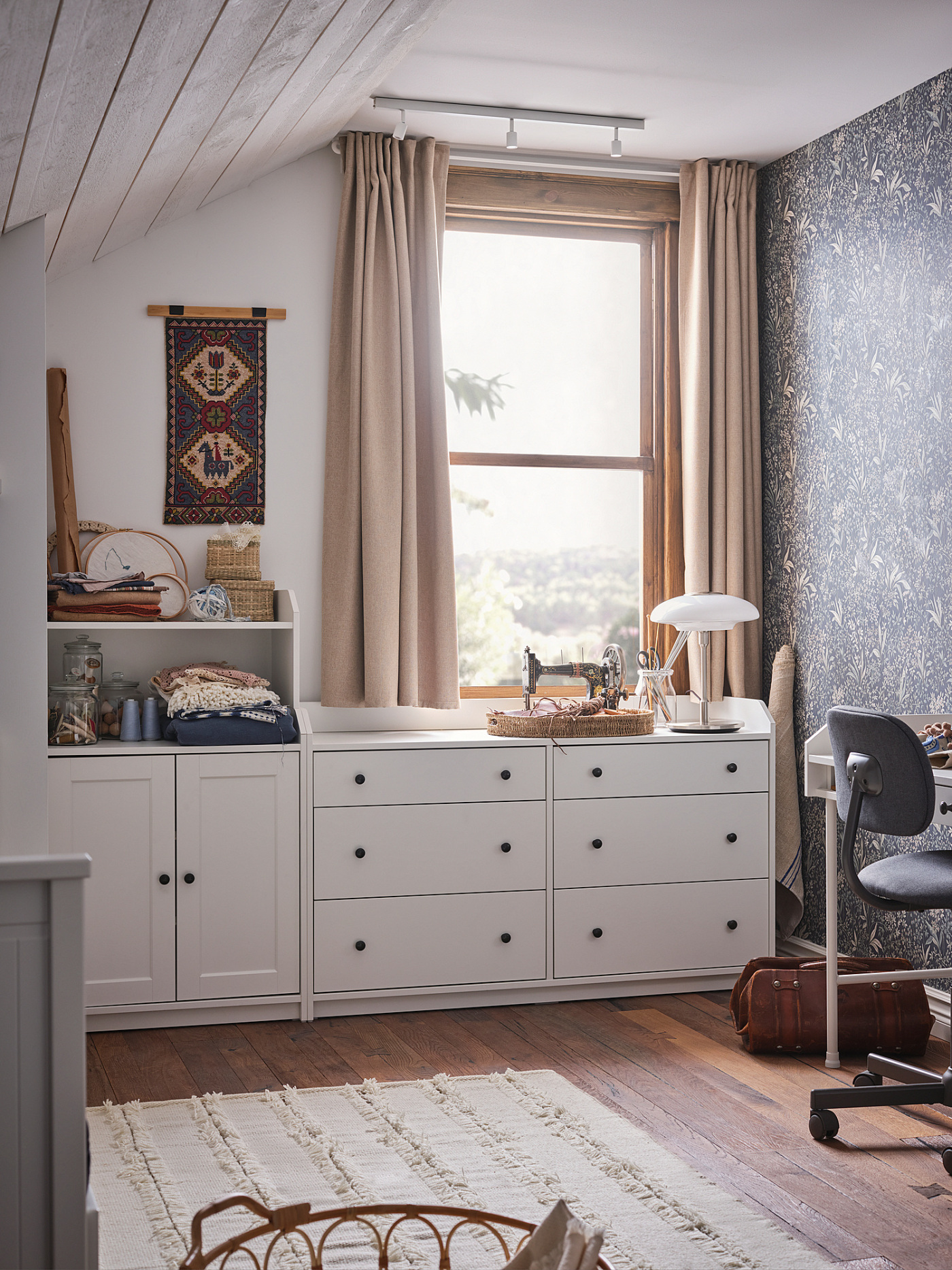 HAUGA storage combination white - IKEA