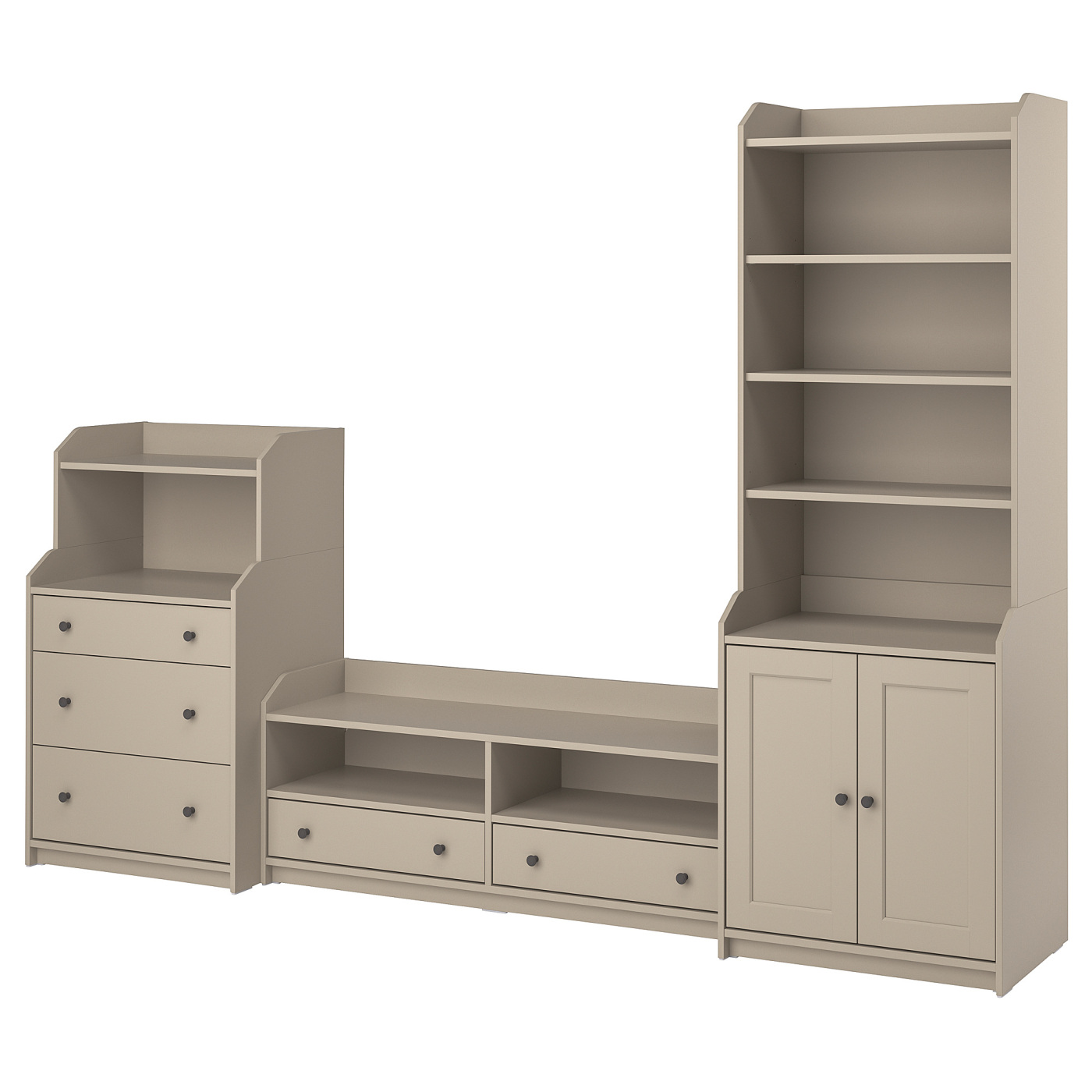 HAUGA TV/storage combination beige - IKEA