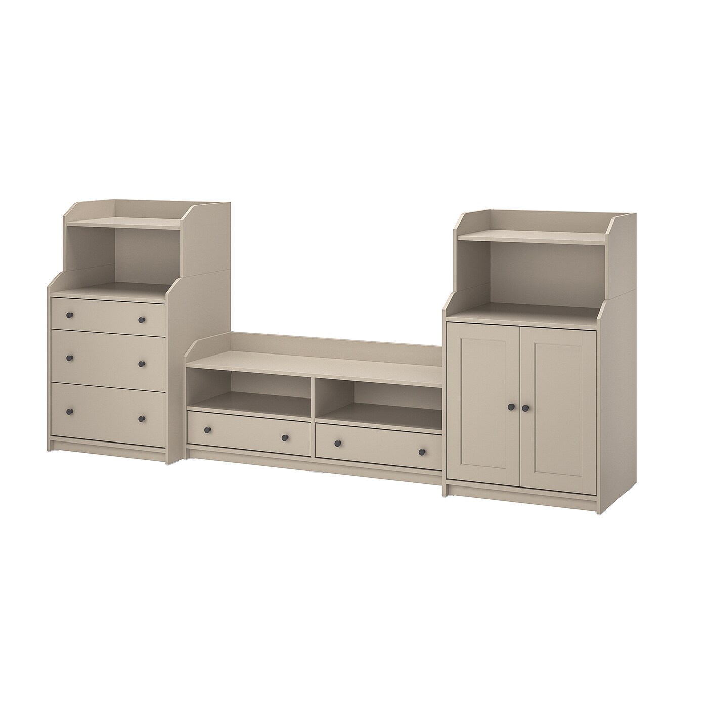 HAUGA TV/storage combination beige - IKEA
