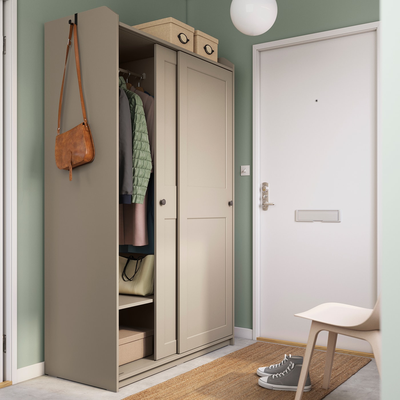 【IKEA】hauga ベージュ HAUGA storage combination beige - IKEA