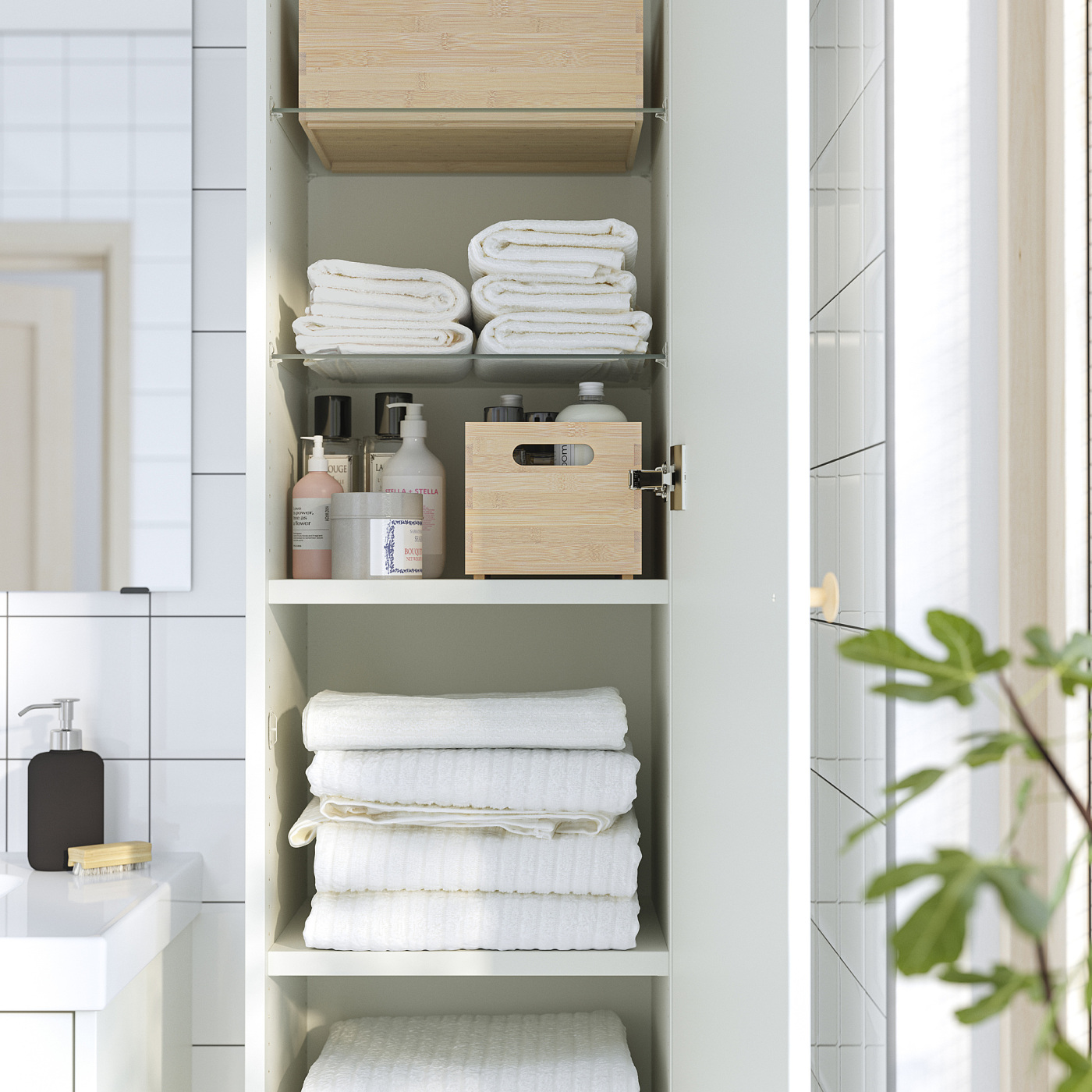 HAVBÄCK high cabinet with door white - IKEA