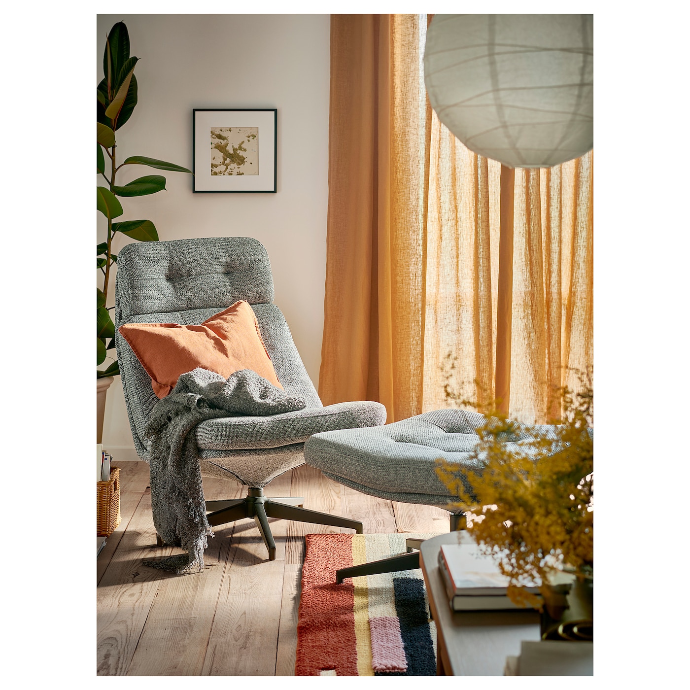 aquamenti　IKEA HAVBERG HAVBERG swivel chair, Grann/Bomstad black - IKEA US