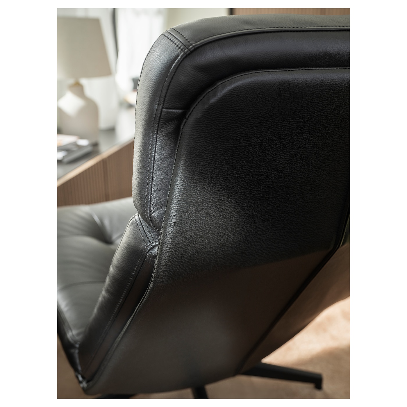 HAVBERG swivel armchair Grann/Bomstad black - IKEA