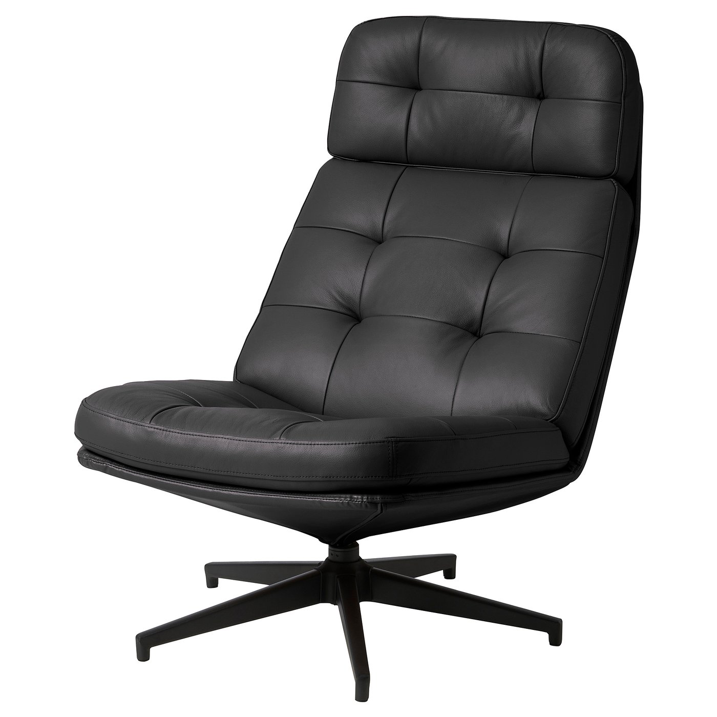 HAVBERG swivel easy chair Grann/Bomstad black - IKEA