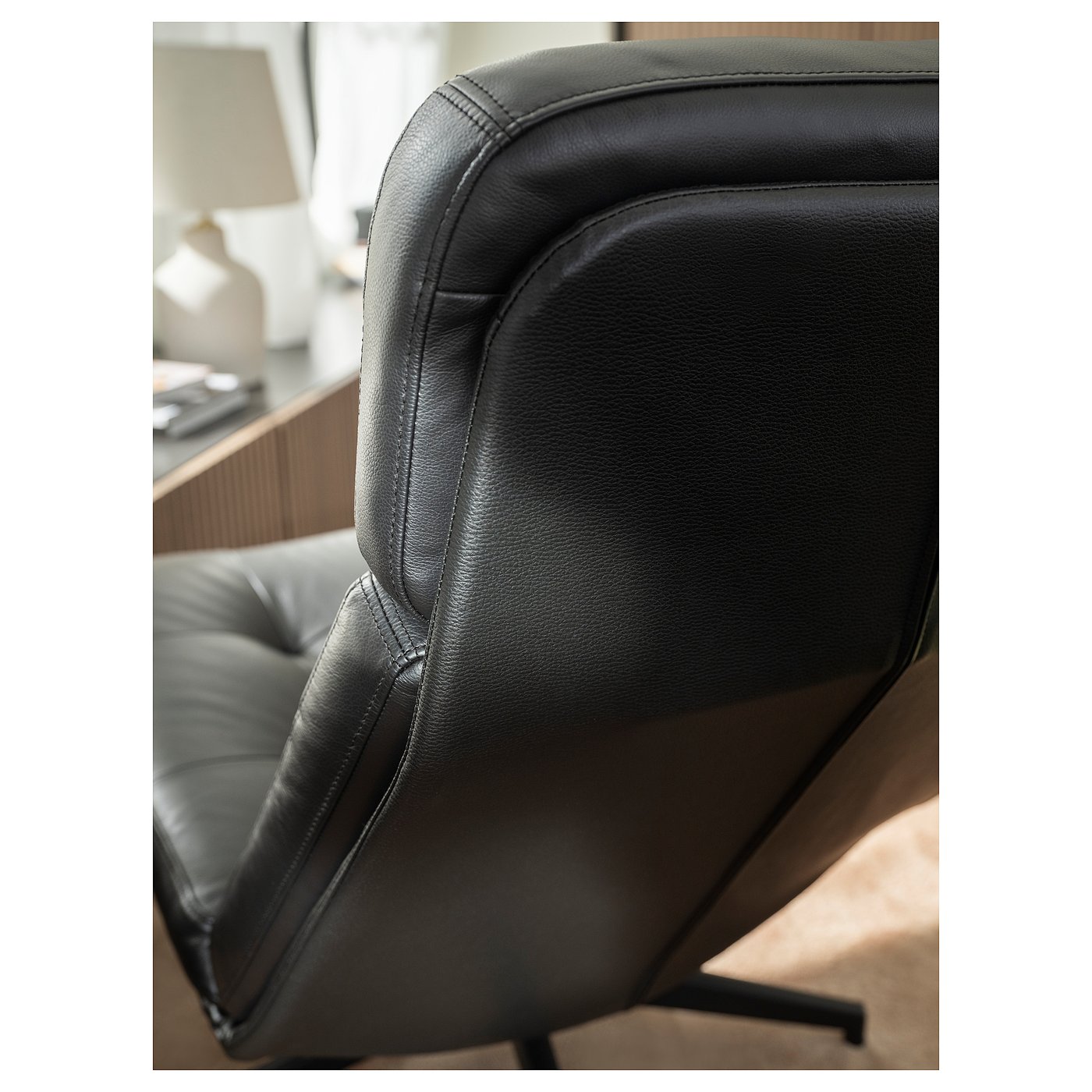 HAVBERG swivel easy chair Grann/Bomstad black - IKEA