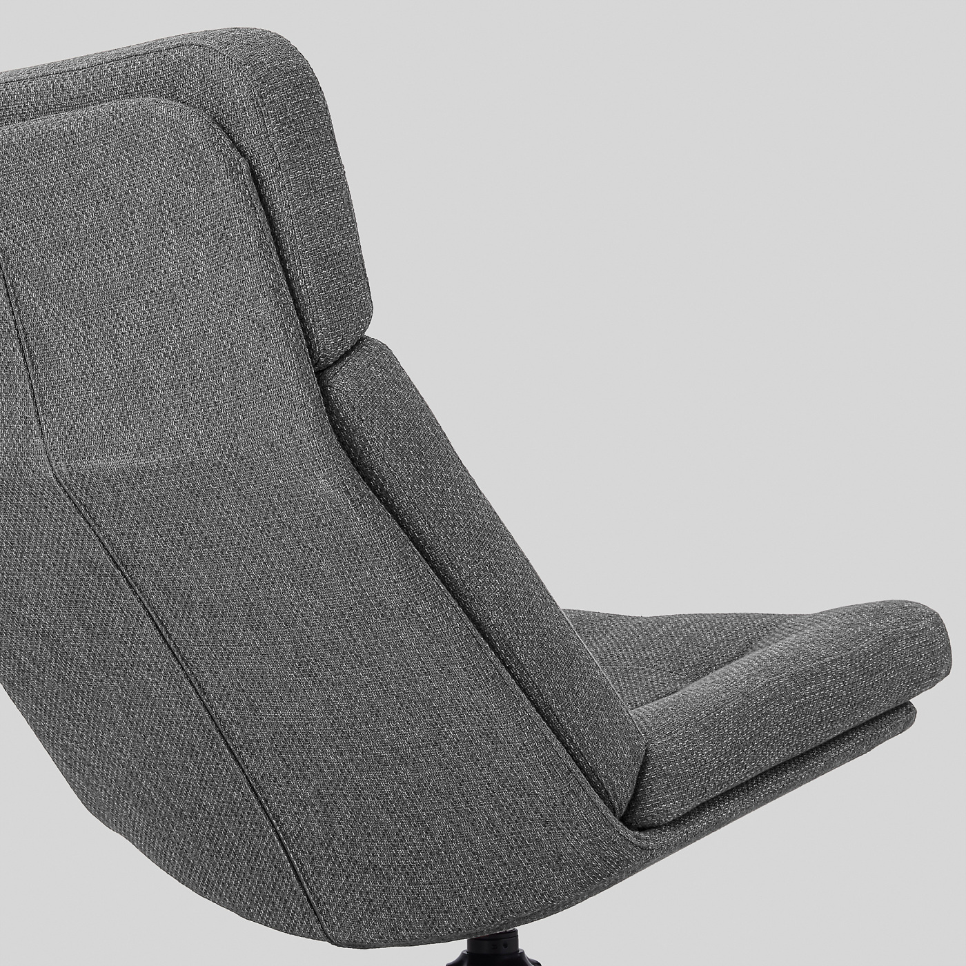 HAVBERG swivel easy chair Lejde grey/black - IKEA