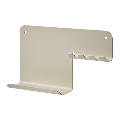 HAVREKROSS wall organiser w hooks yellow - IKEA