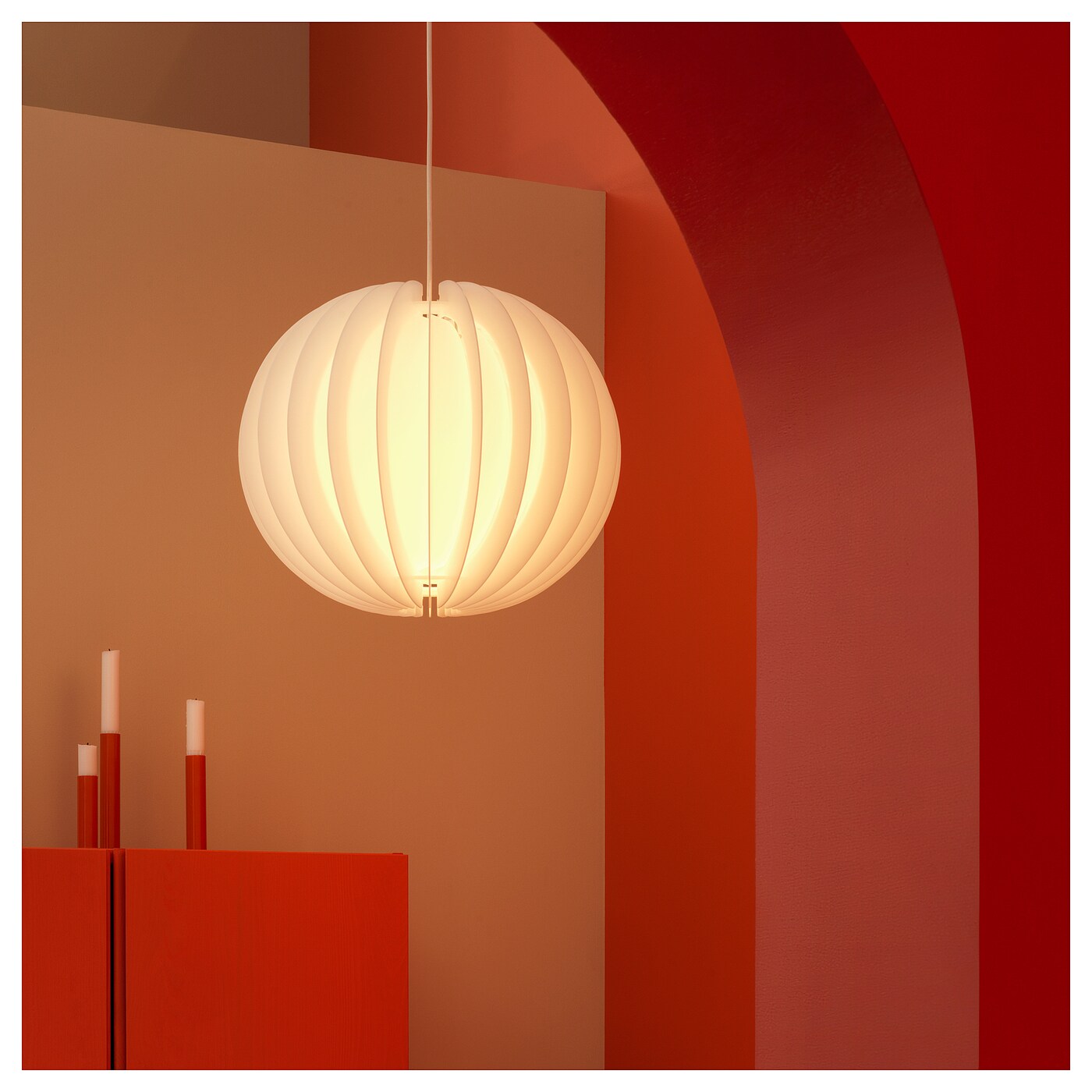 HAVSFJÄDER pendant lamp shade white - IKEA