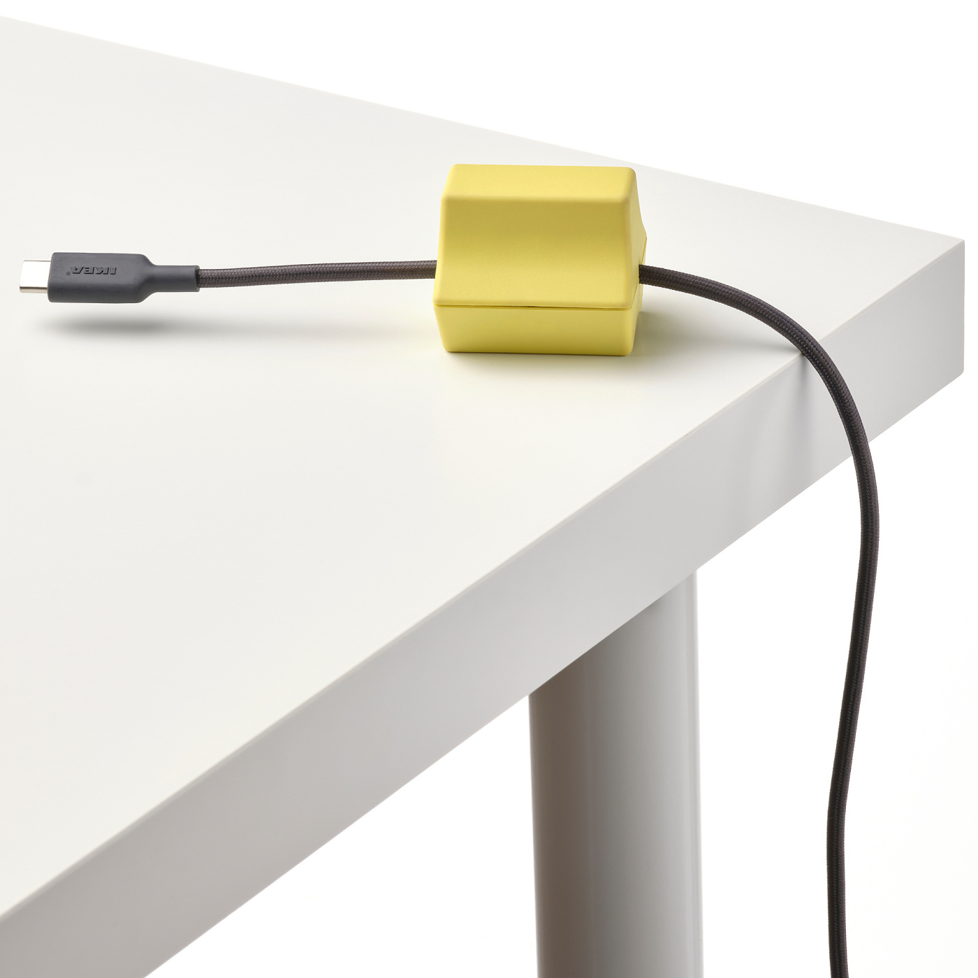 HAVSKÅL 2-piece, USB anchor black/yellow - IKEA