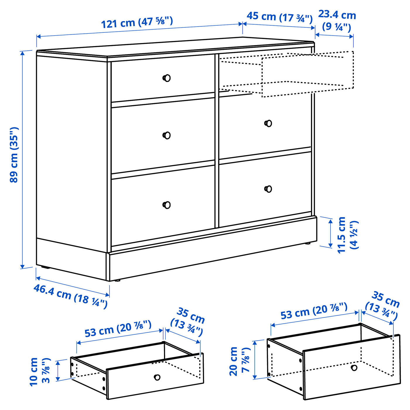 HAVSTA chest of 6 drawers white - IKEA HAVSTA chest of 6 drawers white - IKEA