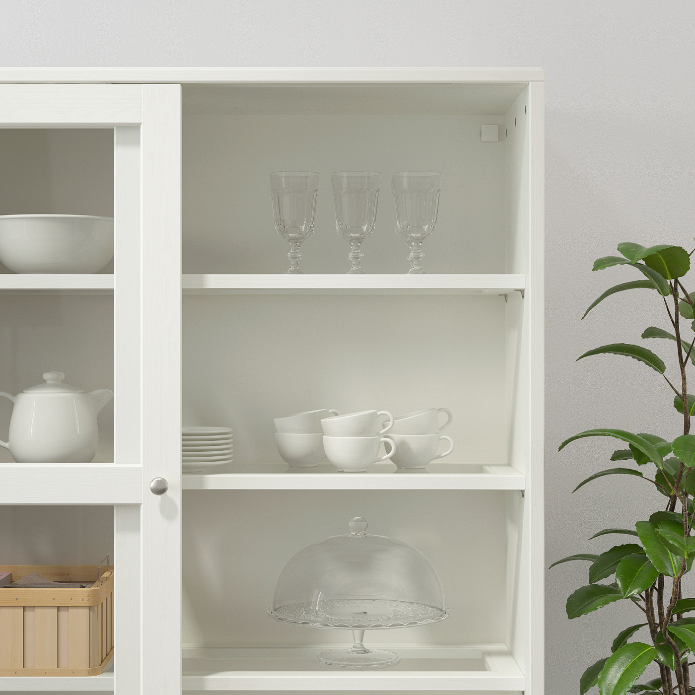 HAVSTA storage comb w sliding glass doors white - IKEA