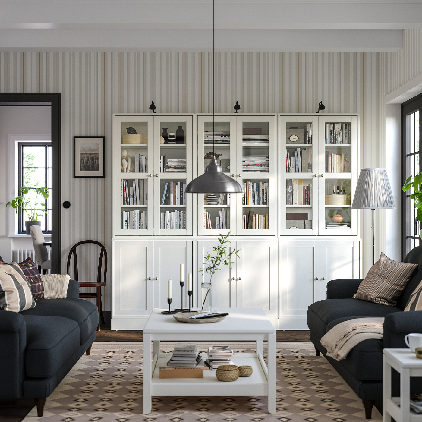 HAVSTA storage combination w glass-doors white - IKEA