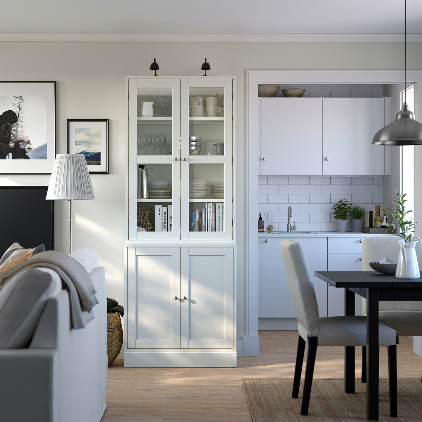 HAVSTA storage combination w glass-doors white - IKEA