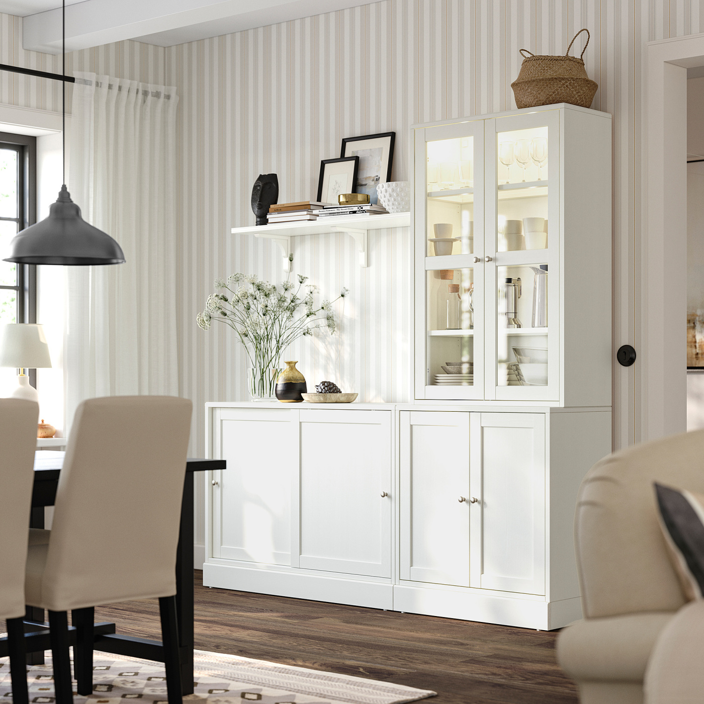 HAVSTA storage combination w sliding doors white - IKEA