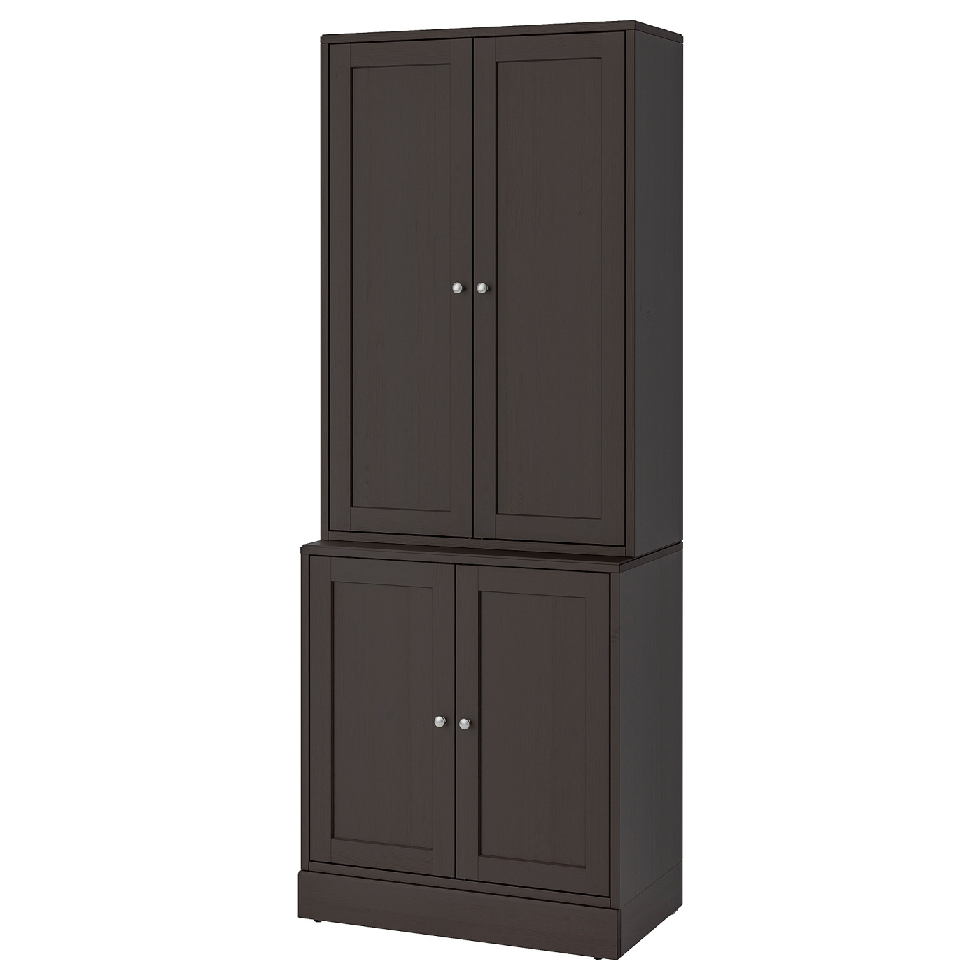 HAVSTA storage combination with doors dark brown - IKEA