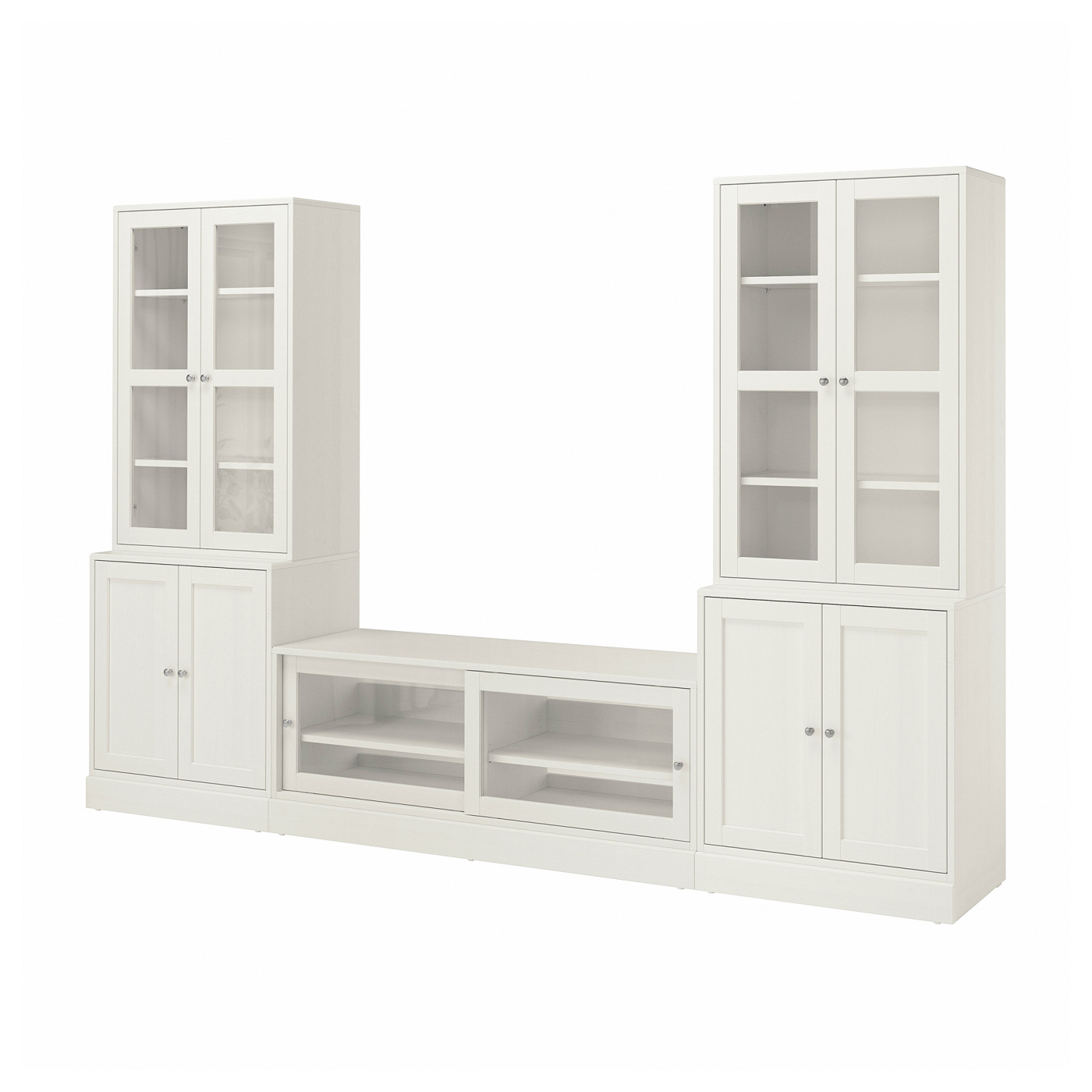 HAVSTA TV storage combination/glass doors white - IKEA