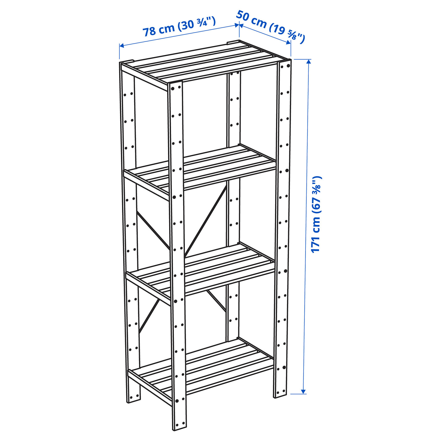 HEJNE 1 section softwood - IKEA