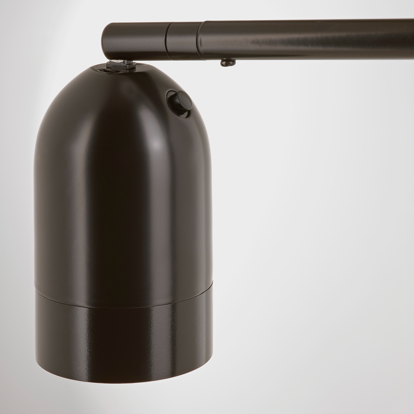 HEKTOGRAM floor uplighter/reading lamp black/white - IKEA
