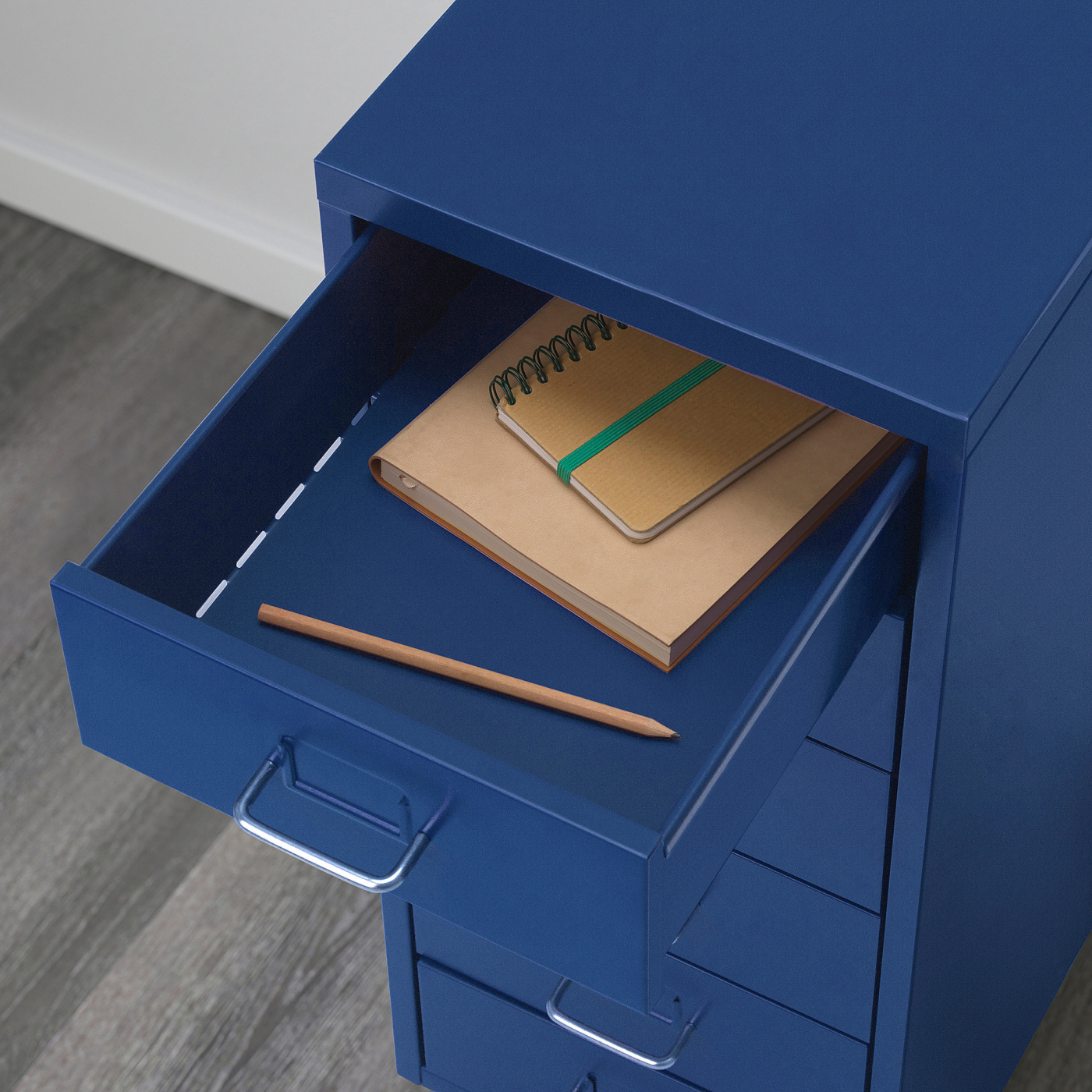 HELMER drawer unit on castors blue - IKEA