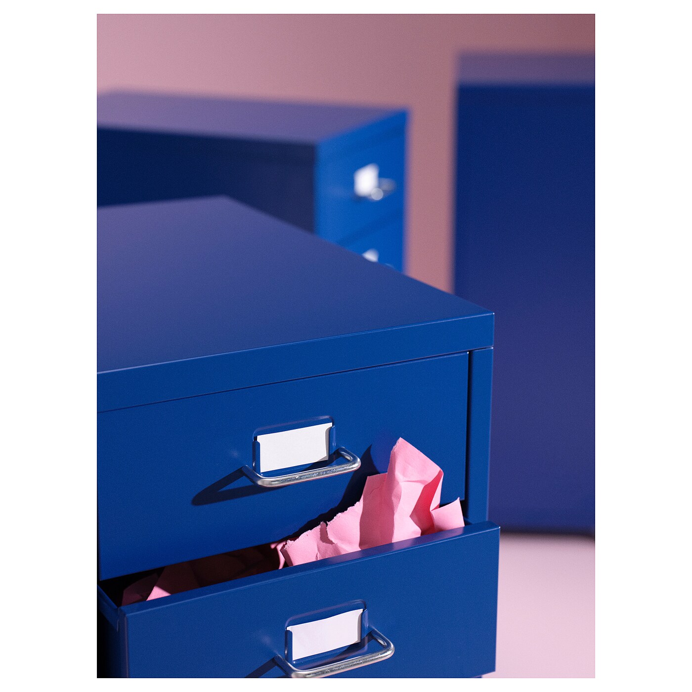 HELMER drawer unit on castors blue - IKEA