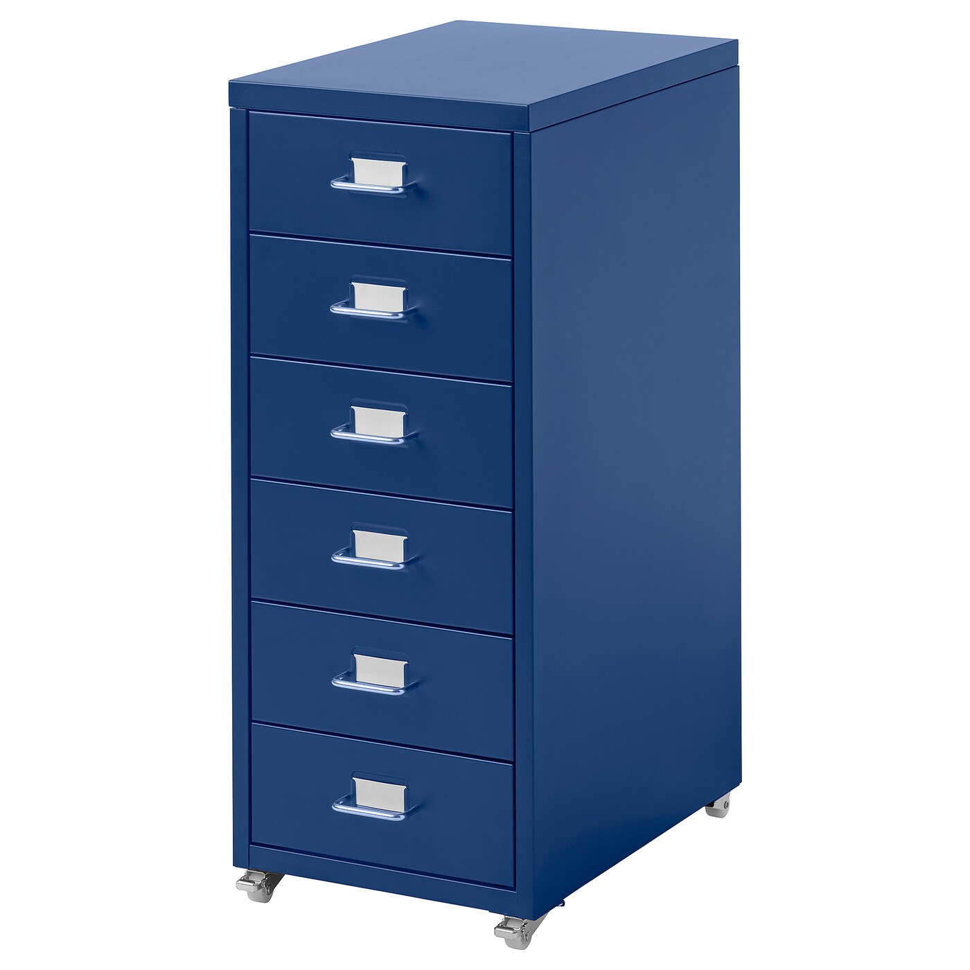 HELMER drawer unit on castors blue - IKEA