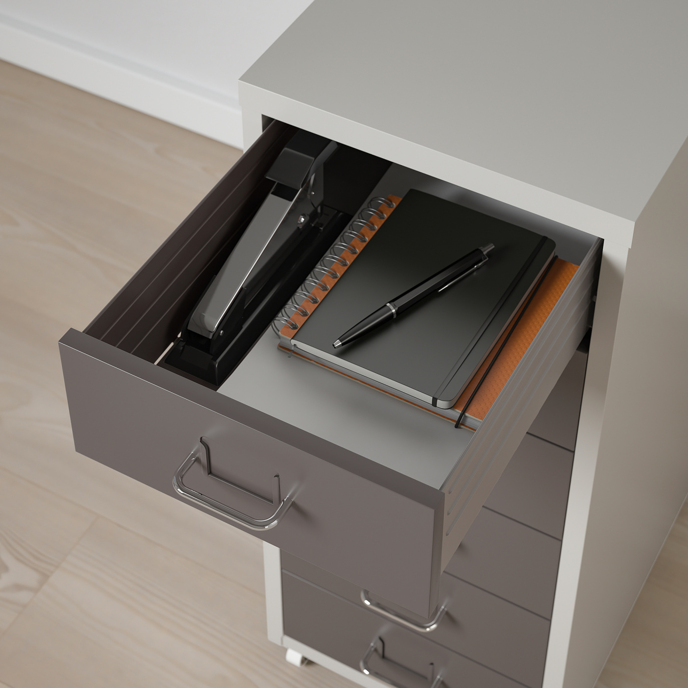 HELMER drawer unit on castors dark grey/light grey - IKEA